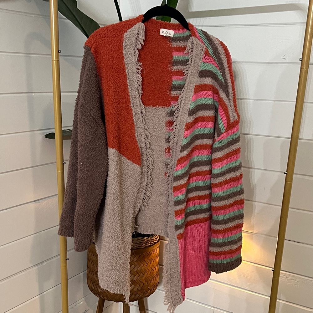 POL Colorful Striped Women's Sweater